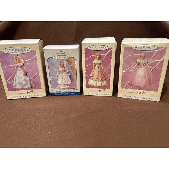 Barbie Hallmark Christmas Ornament Lot of 4 - Picture 1 of 7